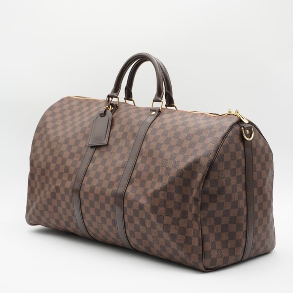 Pre-owned LOUIS VUITTON Damier Ebene Keepall 55 - Picture 2 of 6